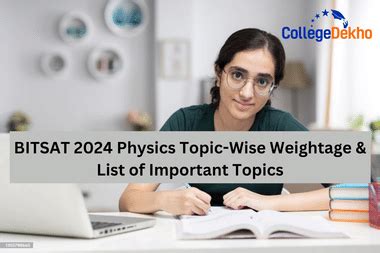 BITSAT 2025 Physics Topic-Wise Weightage & List of Important Topics ...