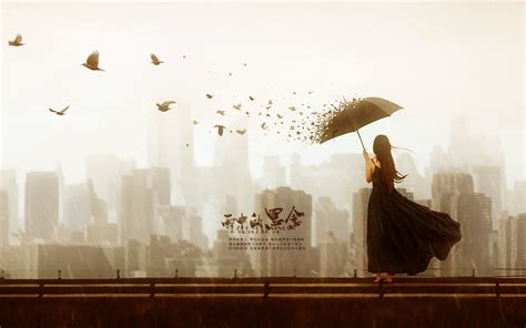雨中的思念 - 单幅音画 - 华声论坛