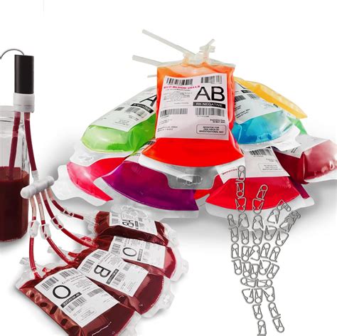 JILIER Halloween Blood Bags for Drinks Fill by Pump, India | Ubuy