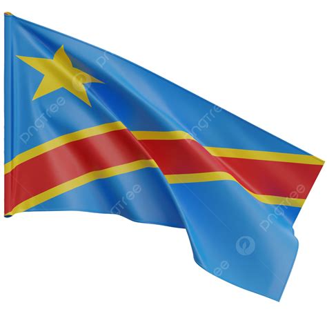 Dr Congo Flag Waving, Dr Congo Flag With Pole, Dr Congo Flag Waving ...