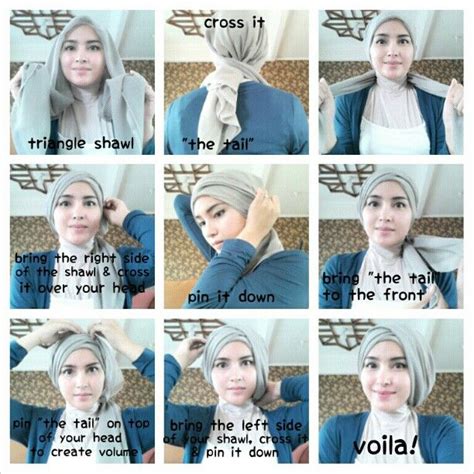 Image result for Hijab Tutorial Triangle