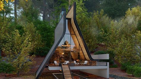 This sublime cabin in the woods showcases a novel take on the ...