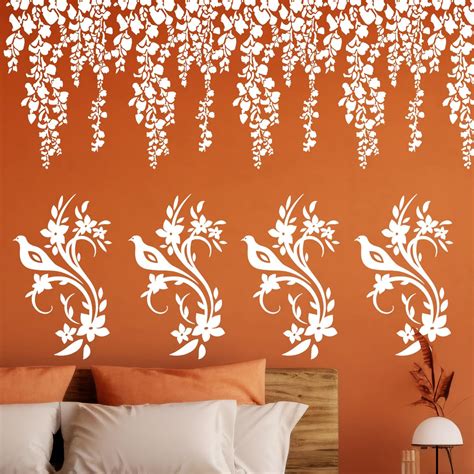 ARandNJ Combo Stencil for Wall Painting (Size:- 16X24 Inch) Theme ...
