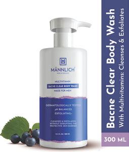 Mannlich 2% Salicylic Acid Body Wash For Body Acne, Back, Shoulders ...