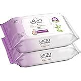Lacto Calamine Daily Cleansing Facial Wipes 25N Each - Pack of 2 | Wet ...