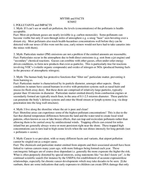 myths - Sea-Tac Noise.Info