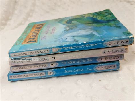 The Chronicles Of Narnia C S Lewis Rare 4 Book Set First Edition By ...
