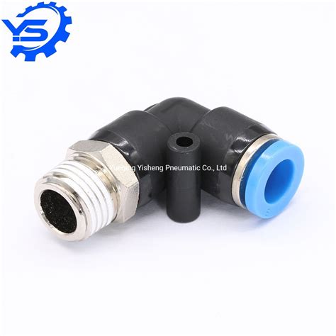 Pl 6mm 8mm 10mm 12mm 14mm 16mm Metric Tube Male Thread Pneumatic Connector Plastic One Touch Air ...