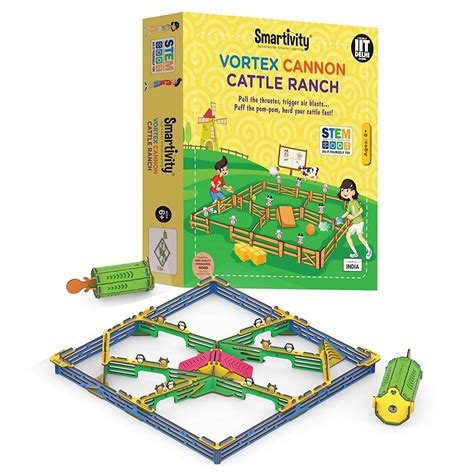 Buy Smartivity Vortex Cannon Cattle Ranch STEM Educational DIY Fun Toys ...
