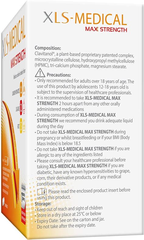 XLS Medical Max Strength - Reduce Calorie Intake, India | Ubuy