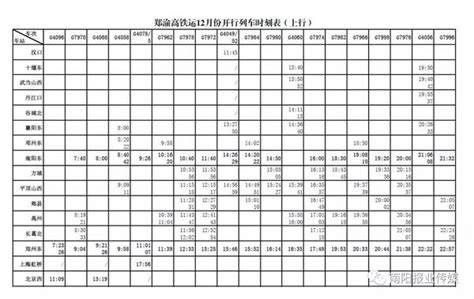 南阳高铁列车时刻表来啦，到北京最快5个多小时!-大河网