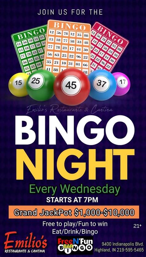 BINGO NIGHT, 9400 Indianapolis blvd, Highland, IN, 5 June 2025 | AllEvents