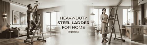 Heavy-Duty Steel Ladder for Home
