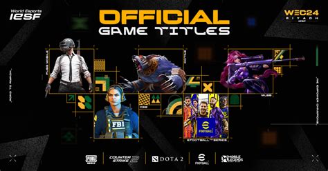IESF unveils Game Titles for WEC 2024