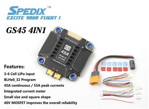 Spedix GS 45A 4-in-1 BLHeli_32 ESC - ProgressiveRC