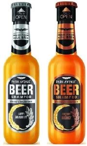 PARK AVENUE Anti Dandruff And Shiny & Bouncy Beer Shampoo Each 350ml ...