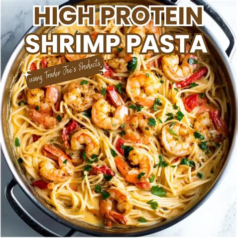 Creamy High Protein Shrimp Pasta In 25 Minutes