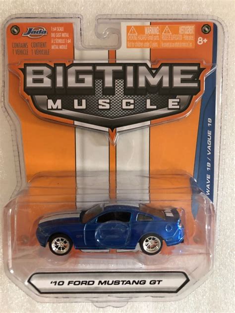 Bigtime Muscle Ford Mustangs - '08 Shelby GT500KR & '10 Mustang GT 1:64 LOT of 2 801310530030| eBay