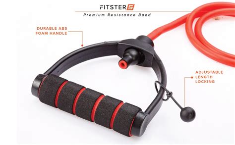 FITSTER 5 Resistance Band for Workout with Door Anchor, Workout Chart ...