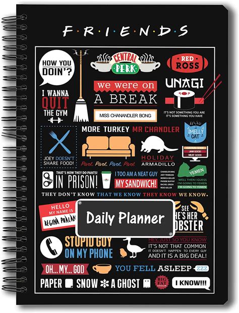 MCSID RAZZ -Friends TV Series Infographic Daily Planner - Organizer ...