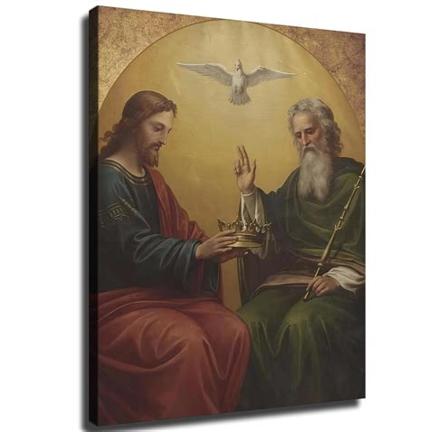 Holy Trinity Painting Print Poster Modern Aesthetic Background Wall ...