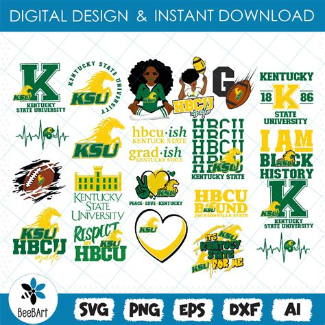 Kentucky State Svg, HBCU Svg Collections, HBCU team, Footbal | Inspire ...