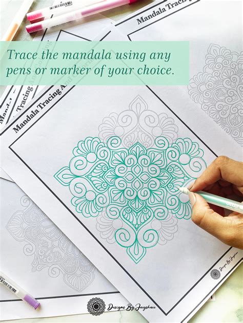 Mandala Colouring & Tracing - Set of 5 – Designs By Jayshree