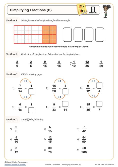 Fractions Worksheets Fractions Test Printable