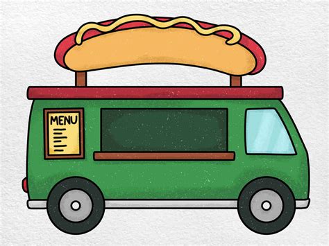 Draw a Food Truck - HelloArtsy