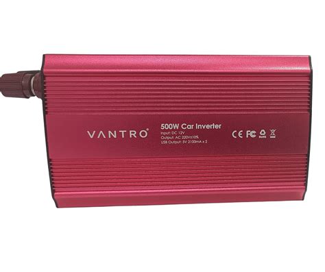 Vantro Power Inverter - 500W Car Inverter DC 12V to 220V AC Charging ...