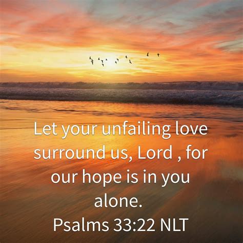 Psalm 33:22 - God's Love Bible Verse