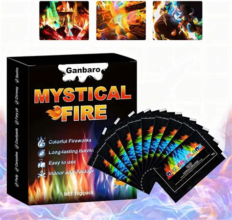 Ganbaro Magical Flames, Fire Colour Changing Powder, Fire Cones Colour ...