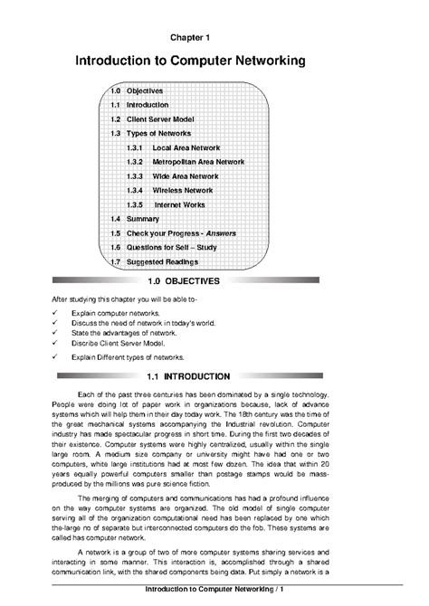 BCA-221 Network Fundamentals - Introduction to Computer Networking / 1 ...