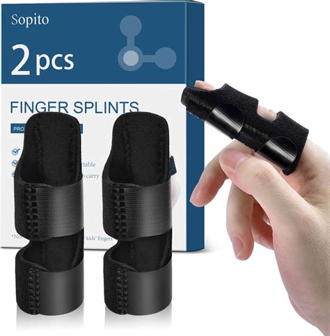 Amazon.com: Finger Splints, 2pcs Finger Support Brace Finger Stabilizer for Broken Fingers ...