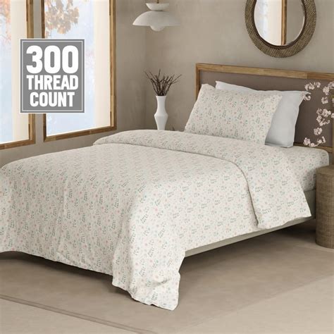 Buy BOUTIQUE LIVING Cottage Garden Cotton 300TC Floral Print 2Pcs ...