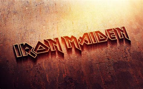 iron, illustration, maiden, iron maiden, 1080P, logo HD Wallpaper