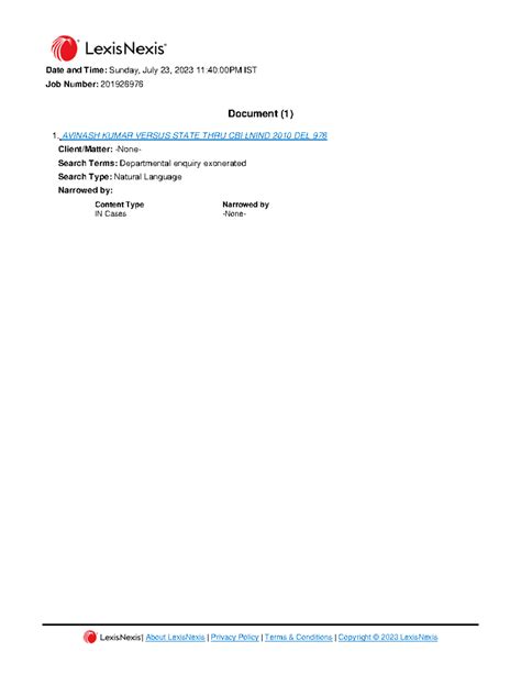 Avinash Kumar Versus State THRU CBI Lnind 2010 DEL 978 - | About ...