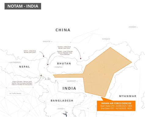 India Announces Large-Scale Indian Air Force Exercise Near Northeastern ...