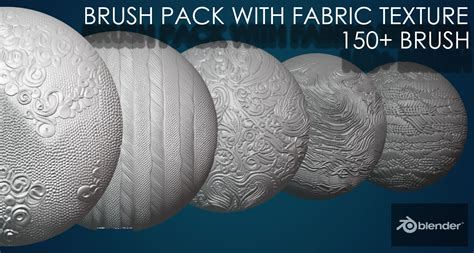brush pack with fabric texture - Superhive (formerly Blender Market)