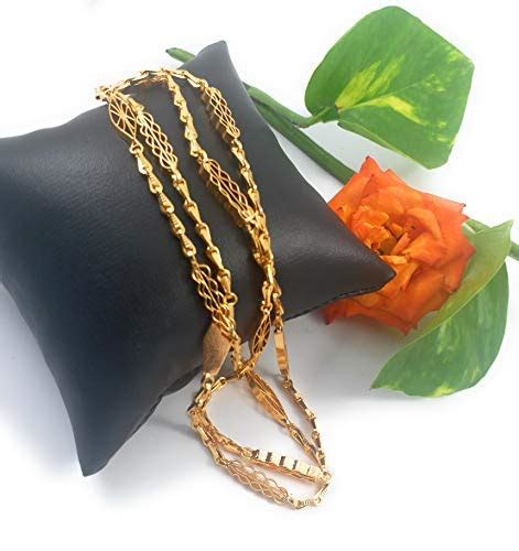 Buy AFJ GOLD One Gram Micro Gold Plated copper Traditional Designer ...