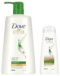 Buy Dove Hair Fall Rescue Shampoo 650 ml & Dove Hair Fall Rescue ...