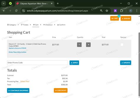 30% OFF - OdySea Aquarium Promo Codes March 2026