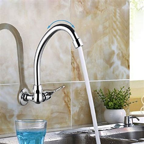In-wall kitchen faucet horizontal mop pool faucet single cold sink ...