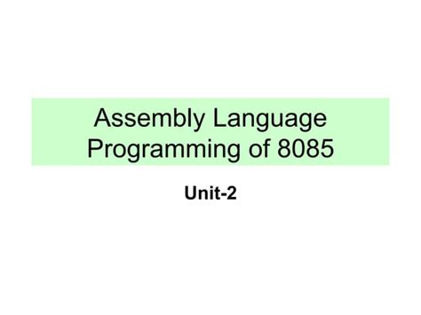 Assembly Language Programming 8085 Example 2 的图像结果