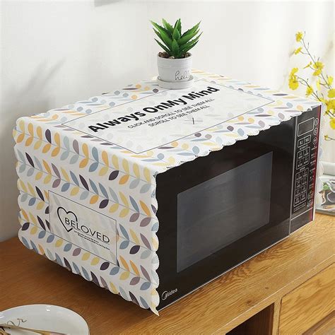 Wolpin Microwave Oven Dust Proof Cover (100 x 35 CM) | Autumn Leaves ...