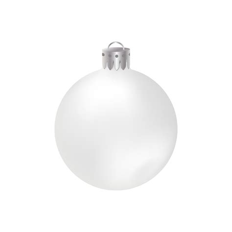 White Christmas ball. 35485446 Vector Art at Vecteezy