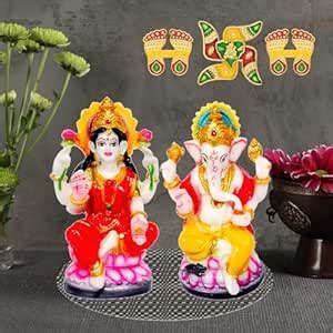 Buy Kitlyn Laxmi Ganesh Idol for Home Puja MATA Laxmi Ganesh/Ganesha ...
