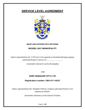 Fillable Online Fillable Online addendum to service level agreement Fax ...