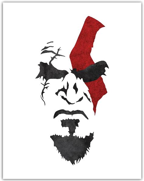 OuterPrint God Of War Poster Wall Art - Watercolor God Of War India | Ubuy