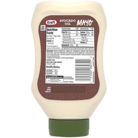 Kraft Mayo Nutrition Label | Besto Blog